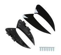 Akozon OE Replacement Rear Bumper Vent Spoiler Left Right Glossy Black