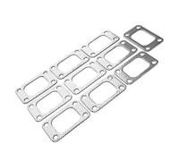 Akozon Oil Flange Turbo 10pcs T3 Turbine Gasket Graphite Aluminum Supercharge Fit for T2 T25/T28 GT25/GT28 GT2876
