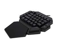 Akozon One-Handed RGB Mechanical Gaming Keyboard with Ergonomic Design and Ro Functions for Enhanced Performance
