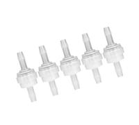 Akozon One Way Non Return Valve For 4-5Mm Windscreen Washer Pipes, 5PCS Plastic Check Valve Non Return One Way Valve for Water Treatment Professional Accessories (5mm)