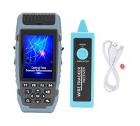 Akozon OTDR Fiber Fault Locator Optical Time Domain Reflectometer Power Meter 3.5 Inch Color LCD Touch Screen for Network Maintenance