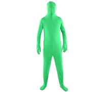 Akozon Photography Green Chromakey Bodysuit Elastic Costume for Online Celebrity, Breathable Full Body Suit (160cm)