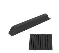 Akozon Piano Keytop Replacement Set 88 Keys - 10Pcs Piano Black Key ABS Keytop Matte Instrument Accessory Set Kit Replacement