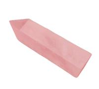 Akozon Pink Fluorite Crystal Hexagonal Wand for Home Decor and Wellness - 6-7cm Decorative Healing Stone (Rose quartz 6-7cm)