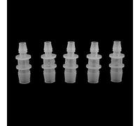Akozon Plastic Reducer Connector for Aquarium Inlet and Outlet Water Pipes, Adjustable Size, PVC Hose Adapter for Fish Tank Water Control (8mm/16mm interchangeable, 5 pieces