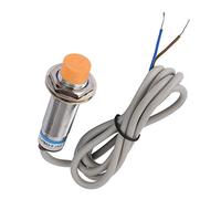 Akozon Plated Brass Inductive Proximity Sensor Switch LJ18A3-8-J EZ, 8mm NO AC Detection for Automation, Control