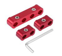 Akozon Plug Wire Separator Ignition Wire Loom Engine Divider 12 Pcs Aluminum Alloy Light Weight Keeps Wires in Place Easy to Assemble (Red)