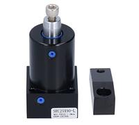 Akozon Pneumatic Swing Clamp Cylinder 90 Degree Rotating Clamping Cylinder SRC25X90R Industrial Aluminum Alloy High Load CNC Machined (SRC25X90L)