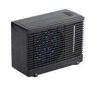 Akozon Portable Air Conditioner, 12V AC Unit Small Car Fan 2 Speed Adjustable Mini Fan for Home Desktop
