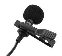 Akozon Portable Clamp/Holder on Lavalier Microphone with 3.5mm Jack for, Devices, and PCs Ideal for Video Recording and Hands Free Communication