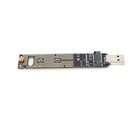 Akozon Portable M.2 NVME to USB SSD Adapter Board, High-Speed USB 3.1 Gen 2 Bridge Chip Hard Disk Converter Compatible with 970 Series, 960 Series, Black,