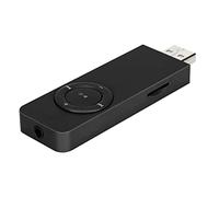 Akozon Portable Mp3 Player with 32Gb Expandable Memory, Built-In Rechargeable Battery, 3.5Mm Earphones Included, Lightweight Music Player for Running, Travel, Gym, Kids Gift (Black)