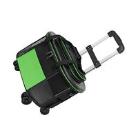 Akozon Portable Pet Trolley Case with Wheels - Breathable Dog Cat Carrier Suitcase for Travel, Large Space Rolling Carrier for Cats and Dogs (Green)