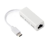 Akozon Portable Type C to RJ45 Adapter, USB 3.1 Type-C Type 100Mbps Ethernet LAN Network Adapter Converter for Computer USB-C Network Laptop