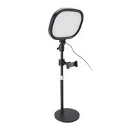 Akozon Portable Video Conference Light with Adjustable Stand & Phone Holder for Zoom, Makeup, and Streaming - 10 Brightness Levels & 3 Color Modes