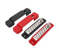 Akozon Power Distribution Block 12 Way 12V 180A Bus with 32pcs Terminal Boat Vehicle