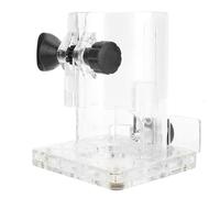 Akozon Premium Transparent Plastic Base for Woodworking Trimmer Router, Durable and Adjustable Power Tool Accessory (Thickened Style)