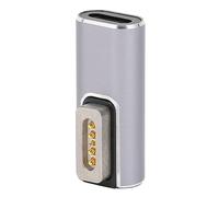 Akozon Premium Type C to Magnetic Adapter, PD Fast Charging USB C to Magnetic L Tip Adapter, Suitable for OS X Laptop, Aluminium Alloy Shell for Effective Heat Dissipation (Type