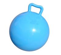 Akozon Pure Color Inflatable Bouncing Ball Jum Hop With Handle For Adults Fun Exercise Ornaments (Blue)