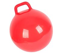 Akozon Pure Color Inflatable Bouncing Ball Jum Hop With Handle For Adults Fun Exercise Ornaments (Red)