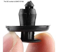 Akozon Push-Type Bumper Mud Guard Retainer Clips for 90467-07166 - Premium for Various Models (One hundred packs)