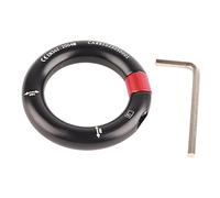 Akozon Rappel Ring 12mm Opening Detachable Climbing Connector for Belay, Rock Climbing & Arborist Rescue (Black)