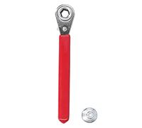 Akozon Ratchet Wrench 10mm, 5 16in 0.4in Battery Terminal with 10mm Spanner 1 2in Socket for Top Side Post Car Hand Tool