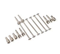 Akozon RC CVD Drive Shaft Kit Upgrade Part Metal with Joint Cup Dog Bone for 144001 RC Car, Eje de Transmisión de Acero Juego Juntas Hueso Perro Pieza Repuesto