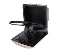 Akozon Rear Center Console Cup Holder 66150SA100ND Sturdy Double Drink Holder for Interior Organization (Beige)