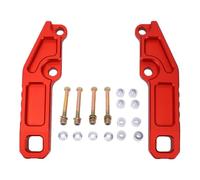 Akozon Rear Tow Hook 20000 Lb Aluminum Alloy | Fit for Recovery Point Bolt On Heavy Duty for Pickup Truck Towing Red Powder Coated