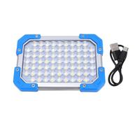Akozon Rechargeable LED Work Light 3600mAh Magnetic Flood Light with IPX4 Hooks for Tent Power Outages Car Repair (Plastic)
