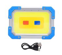 Akozon Rechargeable LED Work Light 3600mAh Magnetic Flood Light with IPX4 Hooks for Tent Power Outages Car Repair (Plastic 3)