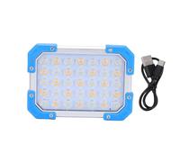 Akozon Rechargeable LED Work Light 3600mAh Magnetic Flood Light with IPX4 Hooks for Tent Power Outages Car Repair (Plastic 2)