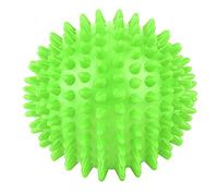 Akozon Red Spiky Fitness Massage Roller Ball - 7.5cm - Plastic Body Massage Ball for Finger Relaxation & Muscle Recovery (Large Size 9cm)