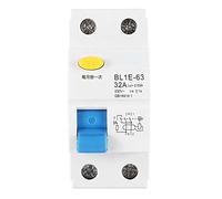Residual Current Circuit Breaker, Akozon BL1E-63 32A 1P+N RCCB Earth Leakage Circuit Breaker with Overload 230V 30mA for Pool Pump, Power Pressure Washer, Air Conditioner, Hair Dryer
