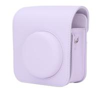 Akozon Retro PU Leather Instant Camera Case Portable Protective Storage Bag for Mini12 Photography (Purple)