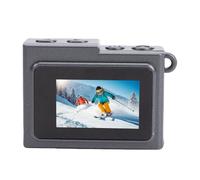 Akozon Retro Small Camera 1080P Video 8.6MP HD Cool Portable School Travel (Grey)