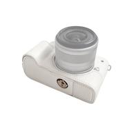 Akozon Retro Style Portable Camera Case with Shoulder Strap for M50/M50 II/M5 Bottom Design for Enhanced Grip for Easy Use (White)