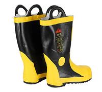 Akozon Rubber Fire Fighting Safety Boots - High Temperature Resistant Shoes for Firefighter Protection (42)