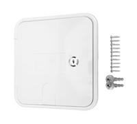Akozon RV Power Cord Access Door 8x8.5 ABS Lock | 8x8.5" Access Door, Key Lock, ABS Construction, Weatherproof, for RV Camping Car Trailer