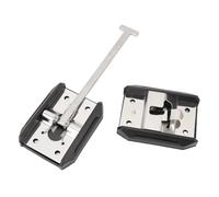 Akozon RV Trailer Door Holder - Stainless Steel T Style Entry Door Catch for Campervans, Trailers and Motorhomes - Exterior Door Hold Hook and Keeper (6inch)