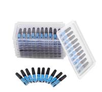 Akozon SC Optic Fiber Connector, 100pcs Fiber Connector, Embedded SC Optic Quick Fast Connector Adapter for FTTH