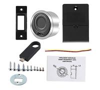 Akozon Semiconductor Fingerprint Lock for Cabinets Drawers Wardrobes Keyless Entry Security with Auto Manual Modes Battery Life Low Power Alert