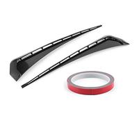 Akozon Side Vent Cover, ABS Carbon Fiber Add-on Style Car Front Vent Air Wing Cover Trim Fit for a