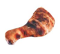 Akozon Simulation Snack Food Plush Pillow - Soft Barbecue Stuffed Toy Cushion for Home Decoration (Roasted chicken legs pillow)