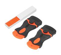 Akozon Single Scraper Tool Set with 100 Plastic Blades for Easy Caulking and Glue Removal - Ideal Home Paint Scraper for Decals, Grease, and Surface Cleaning