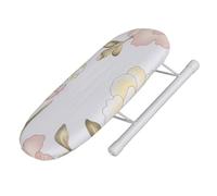 Akozon Sleeve Iron Little,Foldable Space Savin Ironing Board Home Travel Sleeve Cuffs Collars Handling Table (Peony)