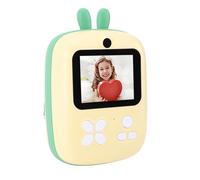 Akozon Small Portable Instant Print Camera, 1080P HD 80MP Mini Photo Printer, Black & White Printing, Micro Compact Design for On-the-Go Use (Green)