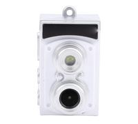 Akozon Small Retro CCD Camera 8.6MP Photo 1080P Video 1.14 Inch Screen 120 Degree Wide Angle Lens 300mAh Battery for Travel Photography (White)