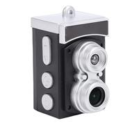 Akozon Small Retro CCD Camera 8.6MP Photo 1080P Video 1.14 Inch Screen 120 Degree Wide Angle Lens 300mAh Battery Photography (Black)